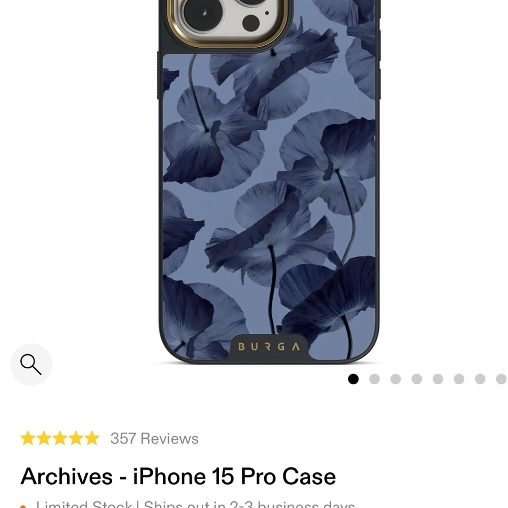 iPhone 15 Pro Burga Elite Case - Archives